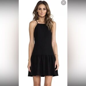Trina Turk Revolve Doheny Drop Waist Black Sleeveless Dress Womens 10